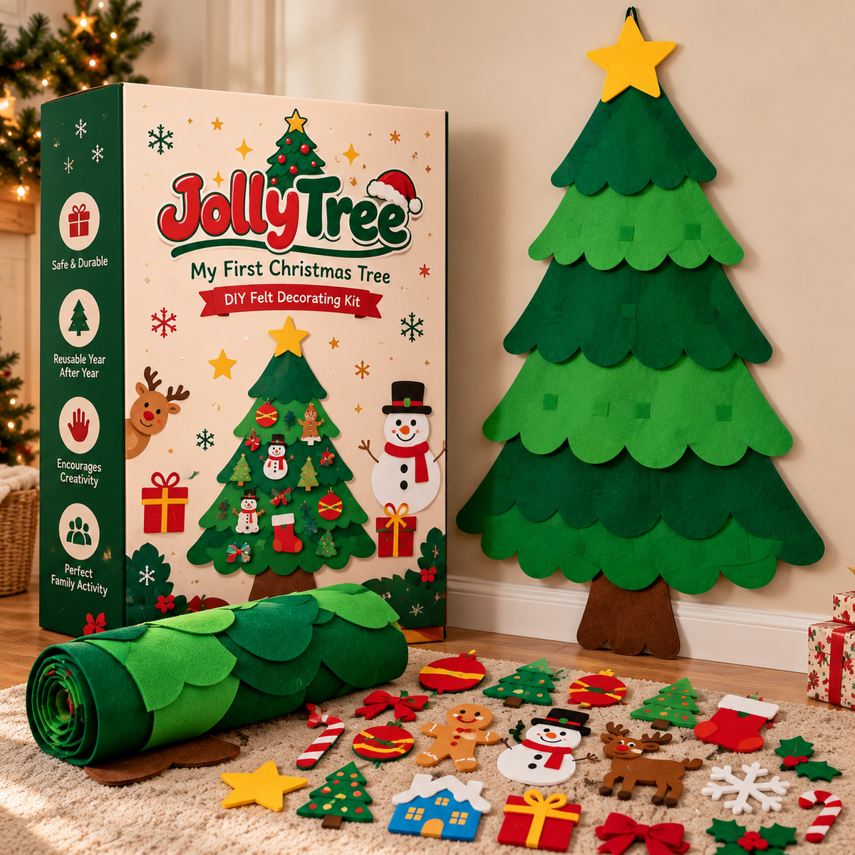 My First Christmas Tree™ – DIY Felt Decorating Kit